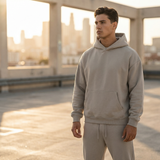 Ensemble homme sweat à capuche oversize et jogging fuselé