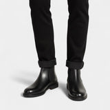 Bottes Chelsea homme en cuir PU