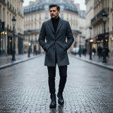Bottes homme en cuir suédé