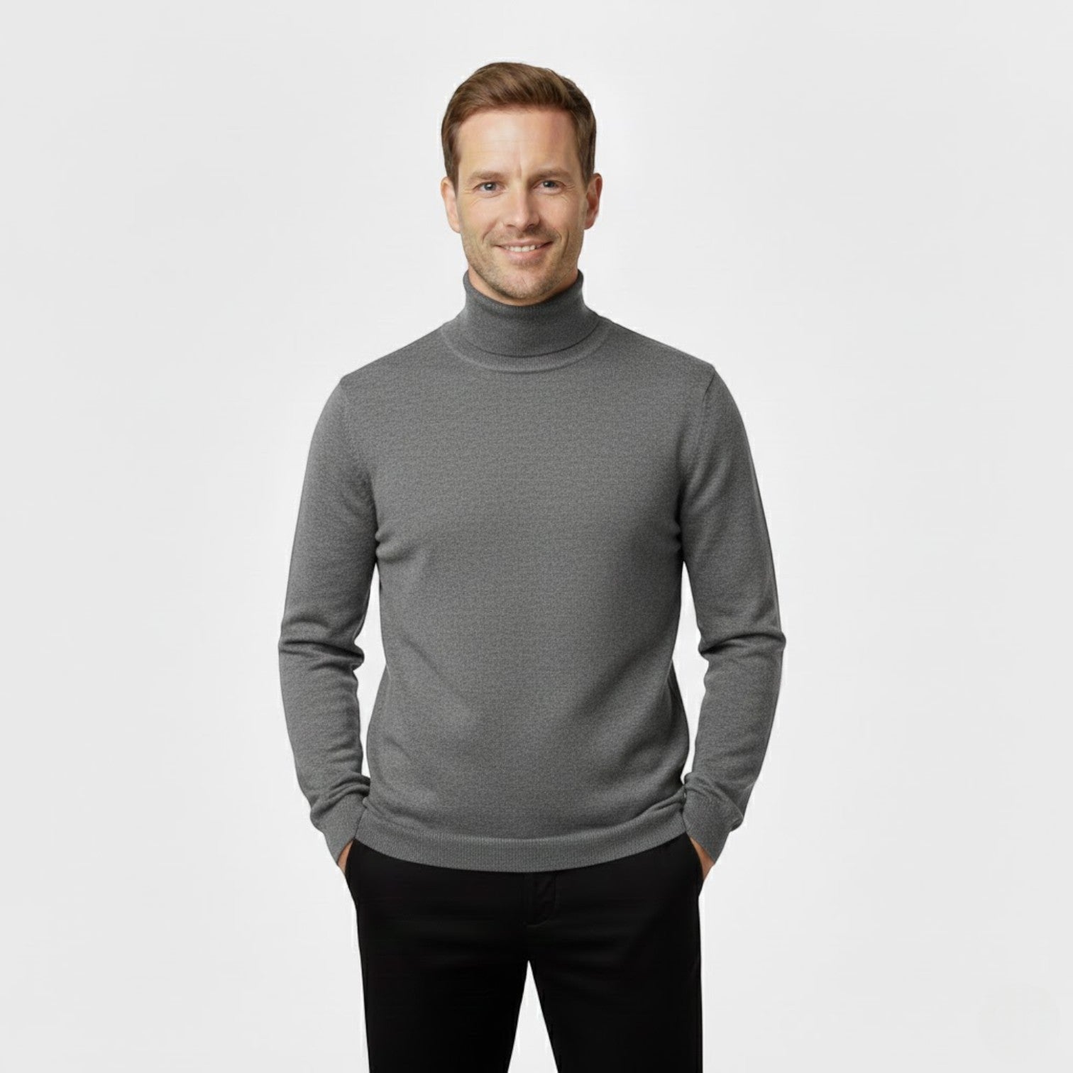 Ensemble de 3 pulls à col roulé pour homme – Slim fit, manches longues, élégance et raffinement au quotidien