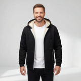 Veste Homme à Capuche Doublée Zippée