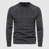 Pull Tricoté Homme Motif Géométrique