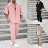Ensemble Chemise Oversize et Pantalon Assortis