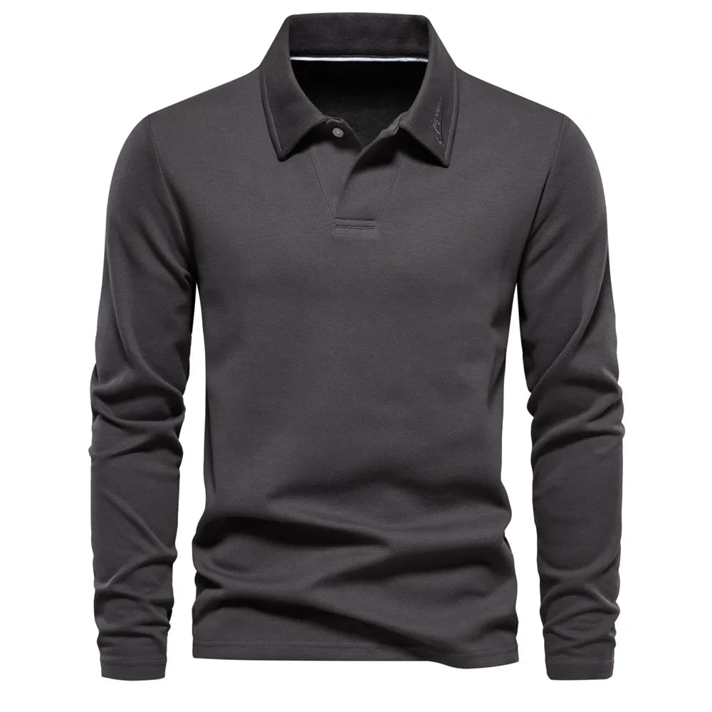 Polo Manches Longues à Col Classique
