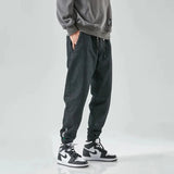 Jogger Denim Ample à Chevilles Resserrées