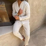 Ensemble Chemise Col Revers et Pantalon