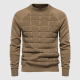 Pull Tricoté Homme Motif Géométrique