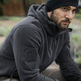 Veste à Capuche Zippée Multi-Poches