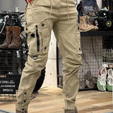 Pantalon Cargo Tactique à Chevilles Resserrées