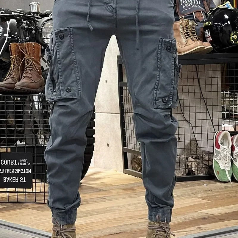 Pantalon Cargo Tactique à Chevilles Resserrées