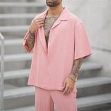Ensemble Chemise Oversize et Pantalon Assortis
