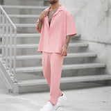 Ensemble Chemise Oversize et Pantalon Assortis