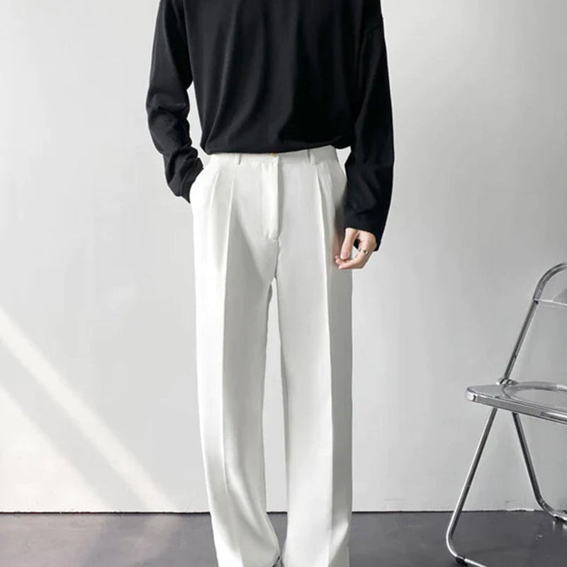 Pantalon Habillé Coupe Droite