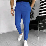 Pantalon Texturé à Cordon de Serrage