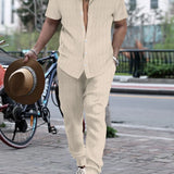Ensemble Rayé Chemise et Pantalon