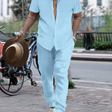Ensemble Rayé Chemise et Pantalon