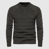 Pull Tricoté Homme Motif Géométrique