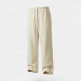 Pantalon homme en coton à jambe droite avec cordon