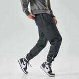 Jogger Denim Ample à Chevilles Resserrées