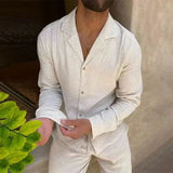 Ensemble Chemise Col Revers et Pantalon