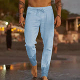 Pantalon à Taille Élastique Effet Dégradé