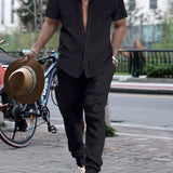Ensemble Rayé Chemise et Pantalon