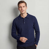 Pull polo en laine pour homme