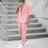 Ensemble Chemise Oversize et Pantalon Assortis