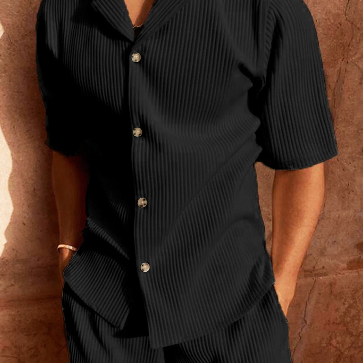 Ensemble Texturé Chemise et Short