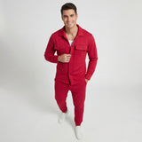 Ensemble Casual Deux Pièces en Coton pour Homme