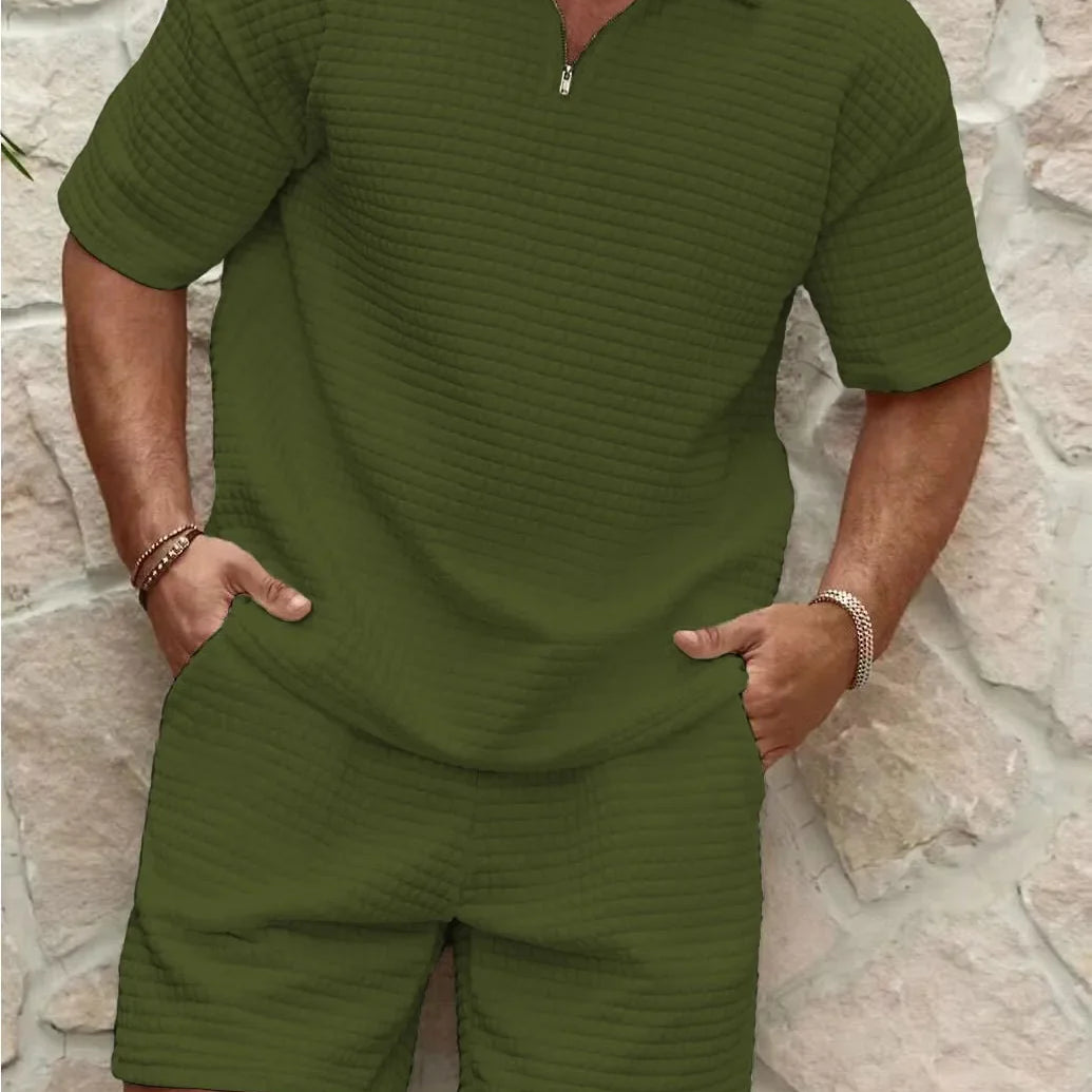 Ensemble Polo Texturé et Short Assortis
