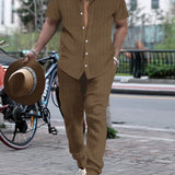 Ensemble Rayé Chemise et Pantalon