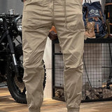 Pantalon Cargo Tactique à Chevilles Resserrées