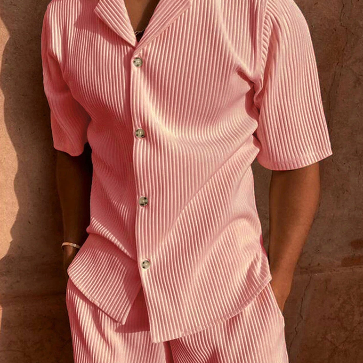 Ensemble Texturé Chemise et Short