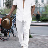 Ensemble Rayé Chemise et Pantalon