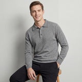 Pull polo en laine pour homme