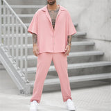 Ensemble Chemise Oversize et Pantalon Assortis