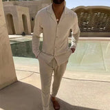 Ensemble Chemise Col Revers et Pantalon