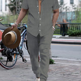 Ensemble Rayé Chemise et Pantalon