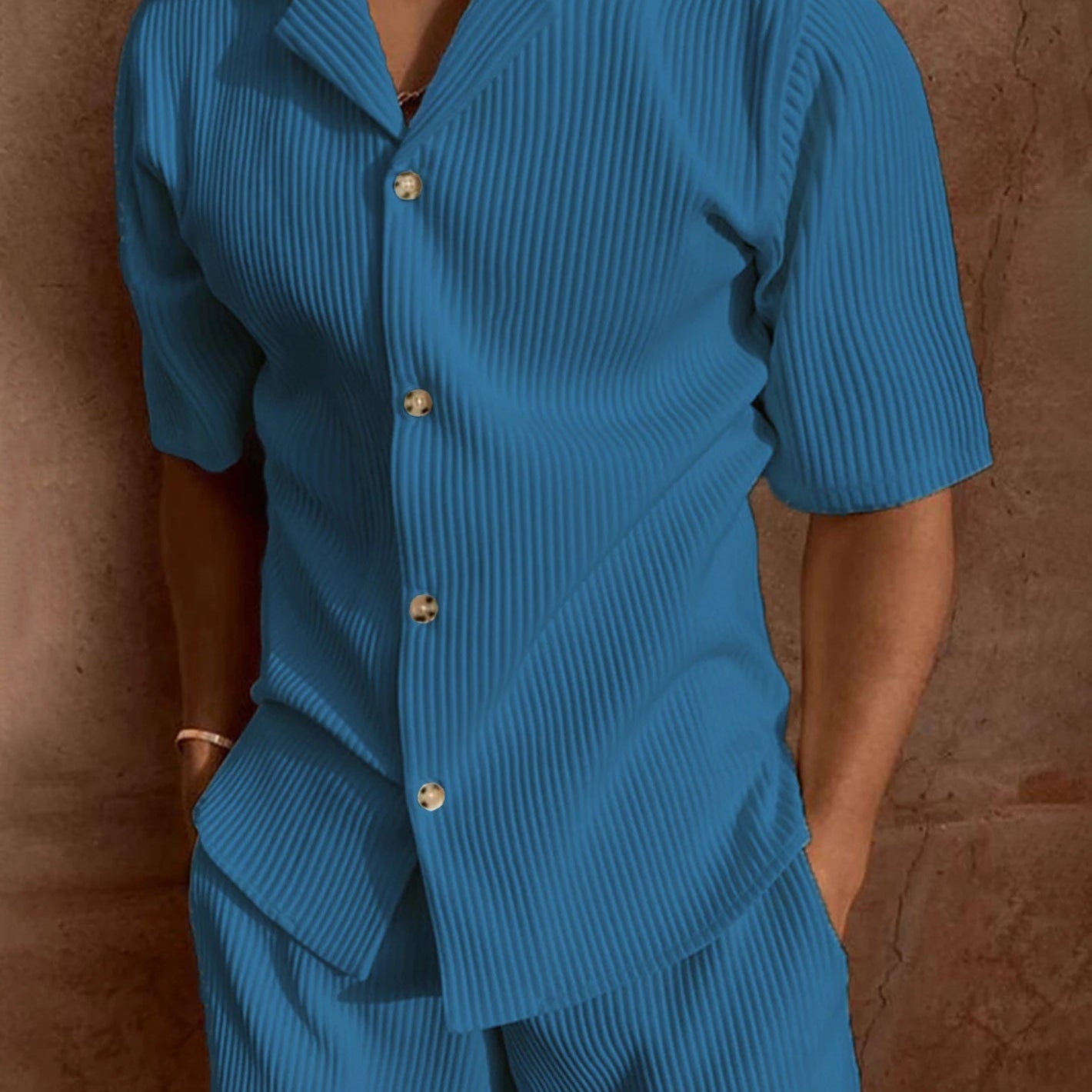 Ensemble Texturé Chemise et Short