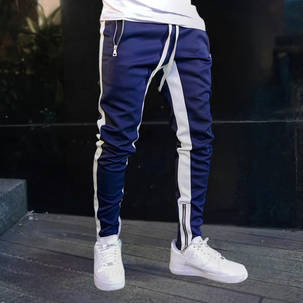 Jogger Contrasté à Bandes Latérales
