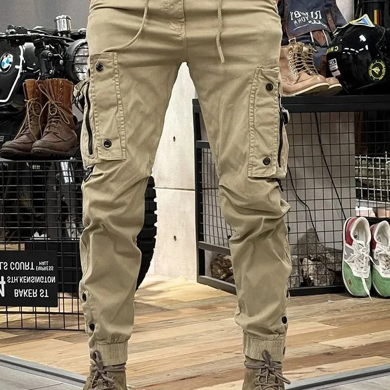 Pantalon Cargo Tactique à Chevilles Resserrées