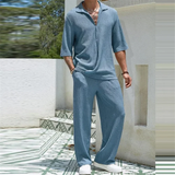 Ensemble Texturé Polo et Pantalon