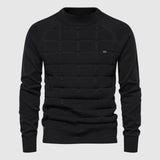 Pull Tricoté Homme Motif Géométrique