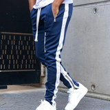 Jogger Contrasté à Bandes Latérales