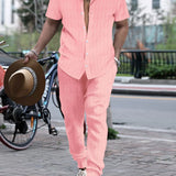 Ensemble Rayé Chemise et Pantalon
