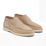 Mocassins Hauts Homme en Suède – Minimalistes Rétro Slip-On