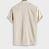 Ensemble homme en lin chemise manches courtes et short