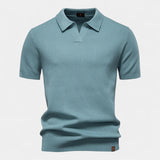 Cotton Polo Sans Boutons - Élégance Riviera