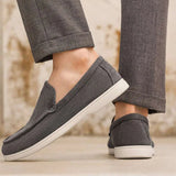 Mocassins Homme en Toile à Enfiler